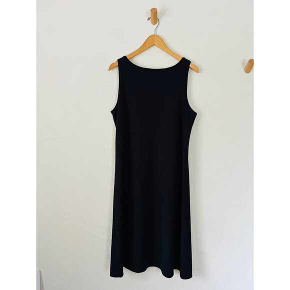 Eileen Fisher Medium Sleeveless Long Dress- Black- - Picture 4 of 7